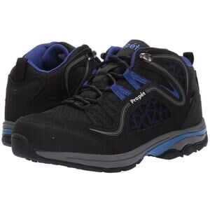 Propet Womens Peak Hiking Boots 6.5 NWT Black Blue Ankle Camp Waterproof Climb